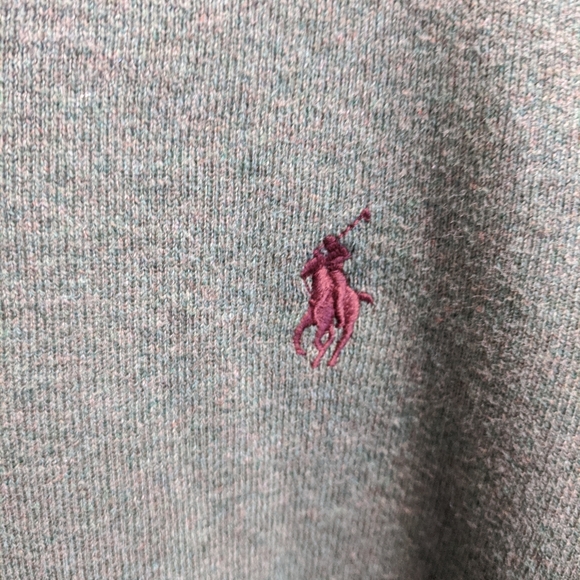Polo Ralph Lauren v neck sweater sage heathered L - Picture 2 of 5